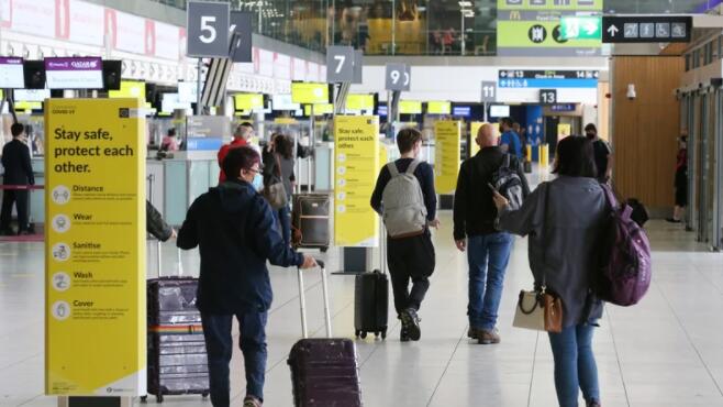 爱尔兰中央统计局的新数据显示7月的海外旅行水平大幅增加